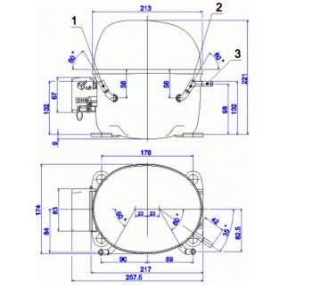 Compresor frigorific Cubigel MX21FB (R404A)